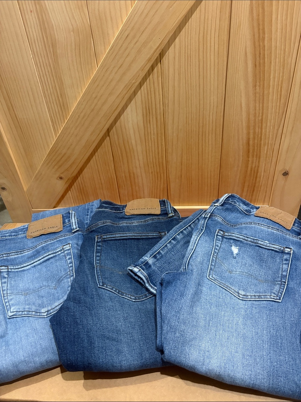 American Eagle Outfitters Men's Distressed slim fit Jeans x3